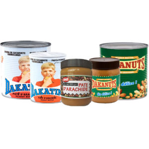 Haudecoeur vous propose de la pâte d'arachide Dakatine, PCD et Dakanuts