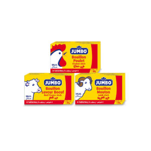 Jumbo propose des bouillons saveur poule, bœuf et mouton