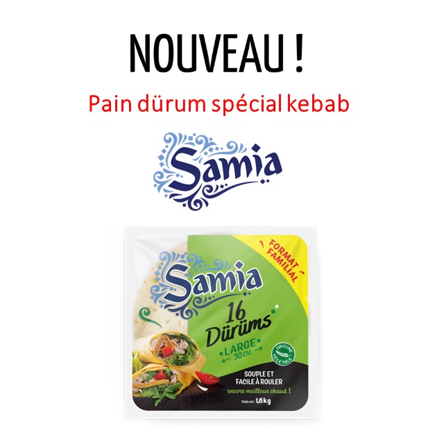 Pain dürüm spécial kebab format familial SAMIA