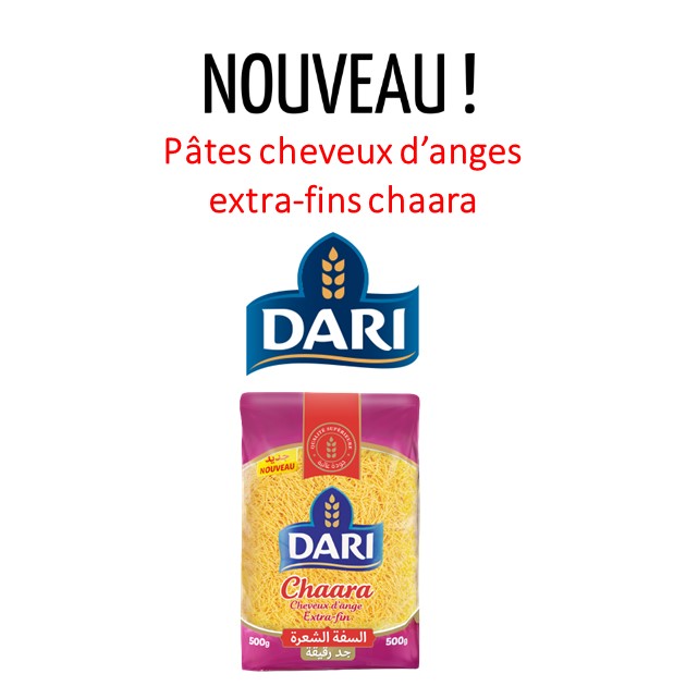 Pâtes DARI cheveux d'anges extra-fins chaara